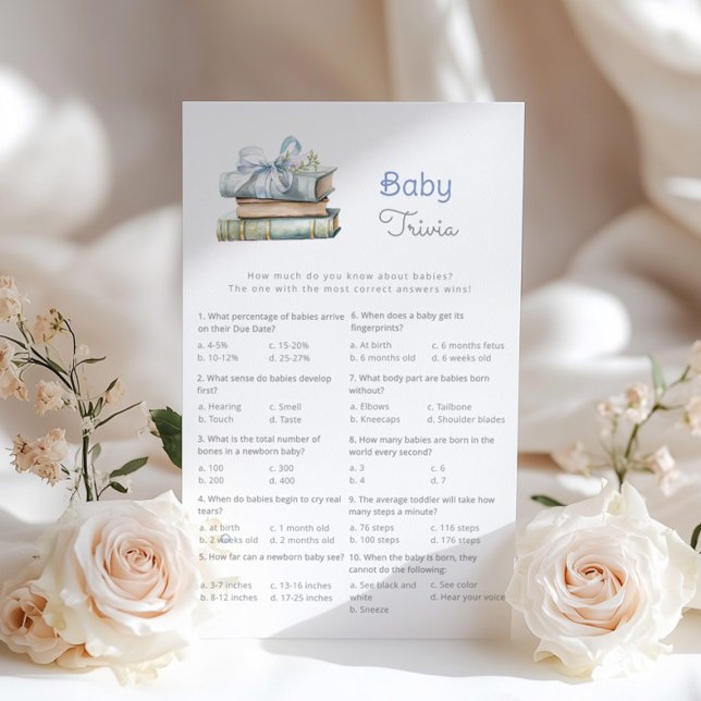 Baby Trivia Blue Arco Books chá de fraldas game (Criador carregado)