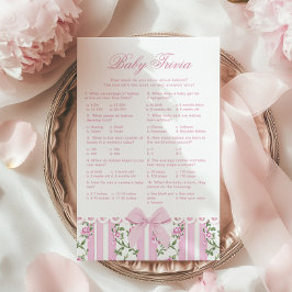 Baby Trivia Love Shack Baby Coquette Bow game