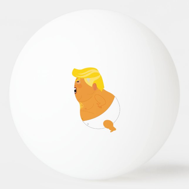 Baby Trump Blimp ping pong bola (Frente)