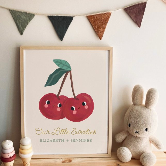Baby Twin Little docinho Cherry Poster (Criador carregado)