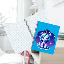 Baby Unicorn in In PJ's Spiral Notebook