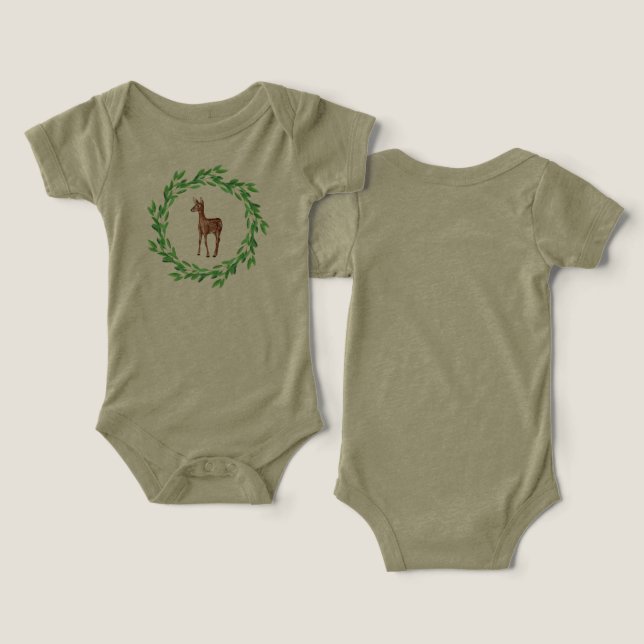 Baby Unisex Cotton Bodyfatos (Design Frente e Verso)