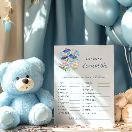 Baby Word Scramble Game Wildflower Baby Shower 