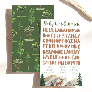 Baby Word Search Monges Deer Chá de fraldas Games