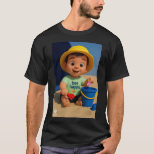 babyJoy Série 9 #3: Abelha Feliz! Camiseta Masculi
