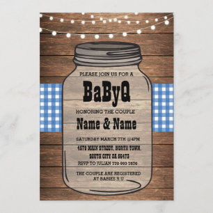 BaByQ É um Chá de fraldas de Garoto, convite para