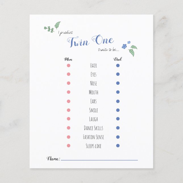 Babyshower prevê o tema dos ursos gêmeos (Frente)