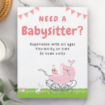 Babysitter Flyer<br><div class="desc">Promocional Babysitter Flyer. Personalize-o com o seu próprio texto e espalhe a palavra.</div>