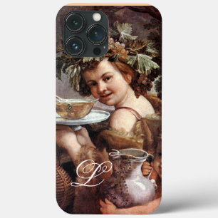 BACCHUS COM UVAS E MONOGRAMA DE VINHO