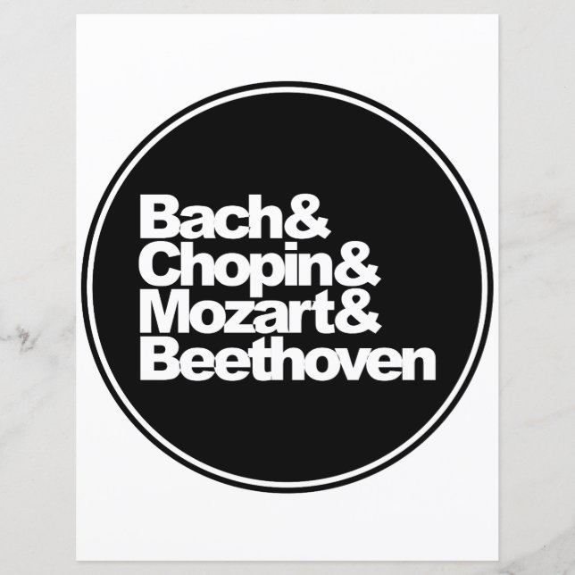 Bach, Chopin e Mozart e Beethoven (Frente)