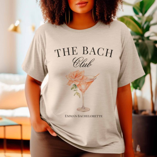 Bach Club Blush Cocktail (Blush Cocktail Bachelorette Tshirt)