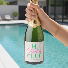 Bach Club Modern Simple Green Bachelorette