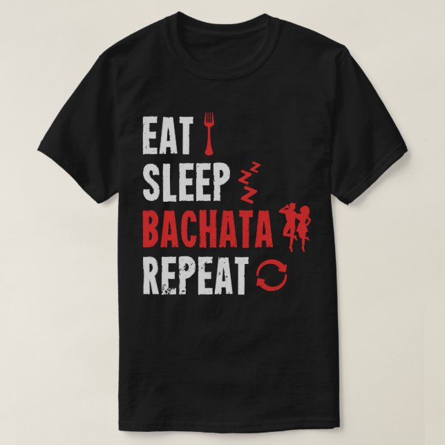 Bachata Dance Coma Sleep Bachata Repete Pullover H (Frente do Design)
