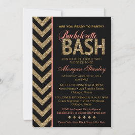 Bachelorette Bash Convite de festas Coral