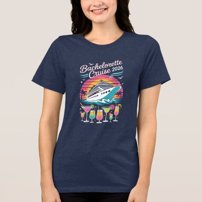 Bachelorette Cruise Ship Girls 2026 Tee (Frente)