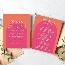 Bachelorette das Raparigas de Arca Rosa-Cor-de-Lar