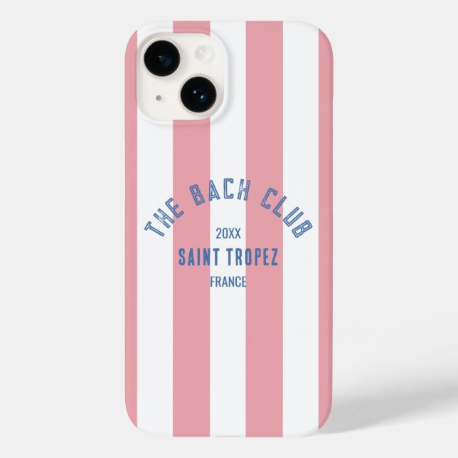 Bachelorette de Bach Club Crest Pink Stripe (Verso)