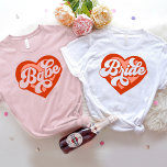 Bachelorette de Camisa T da Noiva Tee Retro<br><div class="desc">Noiva de T-Shirt Bachelorette Retro Noiva Tee Vintage Noiva para BrideTribe Maid</div>