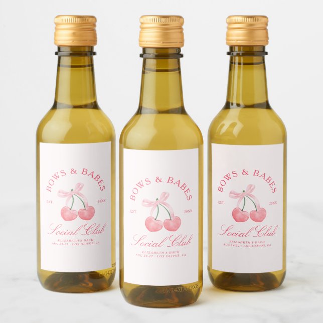 Bachelorette de Cherries, arcos e bebês (Garrafas)