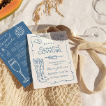 Bachelorette de Cowgirl Costeira Convite Itinerári<br><div class="desc">Este Convite Itinerário de Festa de solteira de Cowgirl Costeira Funky Weekend apresenta um layout desenhado à mão com ilustrações desenhadas à mão juntamente com fontes escritas à mão! Você tem liberdade para criar algo único! Edite facilmente o texto e as cores para corresponder ao seu estilo! As cores de...</div>