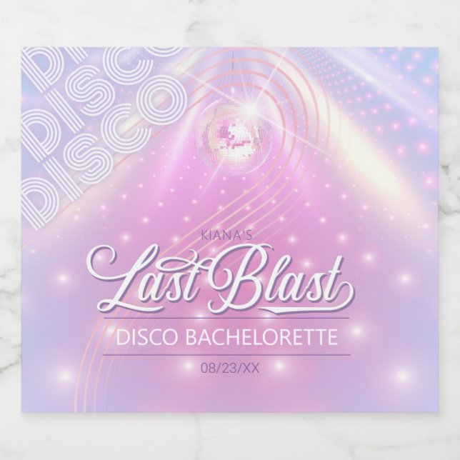 Bachelorette do Último Blaço de Disco v2 ID928 (Rótulo Único)