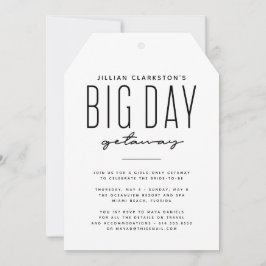 Bachelorette fugiu convite preto