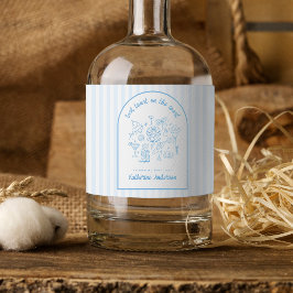 Bachelorette Last Toast on the Coast Beach Blue  