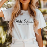 Bachelorette Moderna do Esquadrão Brito<br><div class="desc">Camiseta moderna de solteiros de noiva</div>