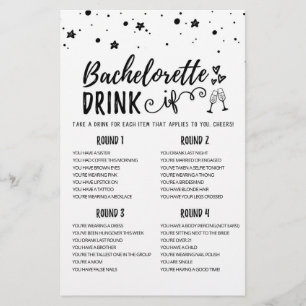 Bachelorette personalizado DRINK IF