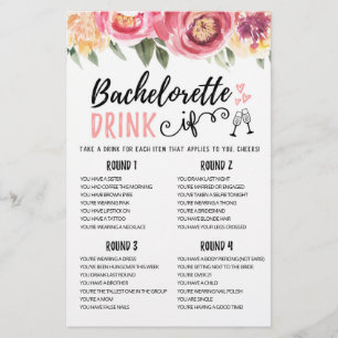 Bachelorette personalizado DRINK IF
