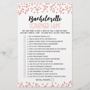 Bachelorette Scavenger Hunt Hen Party