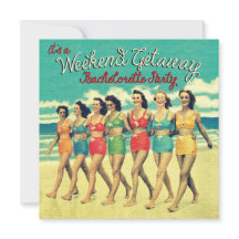 Bachelorette Weekend - Convites de festas de fuga