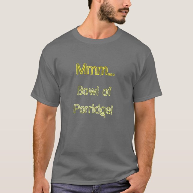 Bacia de camisa do papa de aveia T (Frente)