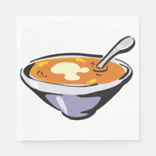 Bacia dos guardanapo de papel da sopa