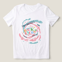 Back 2 School First Day Sente Livros Frescos