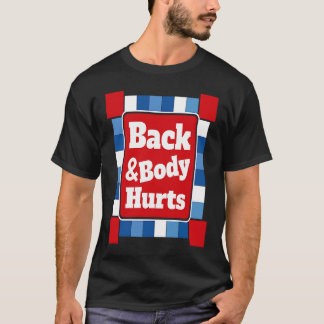 Back Body Hurts Quote Workout Gym Top
