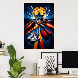 Back to the Future Inspired Symbolic Movie Poster