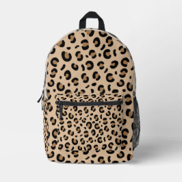Backpack in a digital textile leopard pattern 