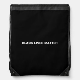 Backpacks Black Lives Importam preto branco simples minimali