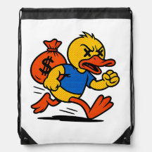 Bolsa Tote de um ladrão de pato em estilo POP ART