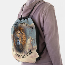 "Eu Amo Meu Gato" Diversão Personalizada Bag De Co