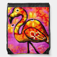 Flamingo, cor-de-rosa, Abstrato, branco,