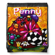 Galinha Floral Chunky Chunky Branca Personalizada
