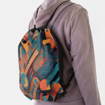 Geometria Vibrante do Abstrato - Arte Gráfica Negr