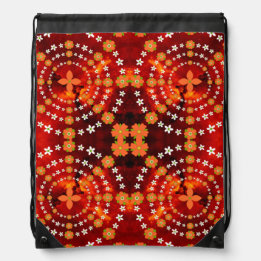 Backpacks Natal das Flores do Jardim Verde e Laranja bonito