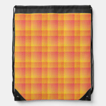 Padrão Abstrato Xadrez Vermelho Amarelo