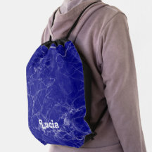 Padrão de mármore azul de nome personalizado