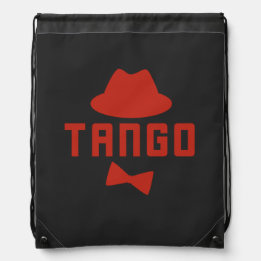 Backpacks Red Argentgo Tango Fedora Hat e Bowtie