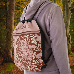 Backpacks Retro Rust Arte Floral Nouveau May Morris Arcadia