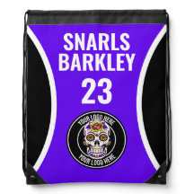 Roller Derby Logo Purple Black Team Name Uniform